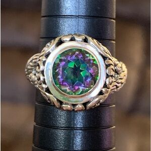Beria Mystic Quartz Sterling Silver Ring